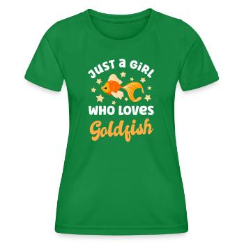 Goldfish - Women's Functional T-Shirt - kelly green - Front - AI Model Female 172 dark (172cm)