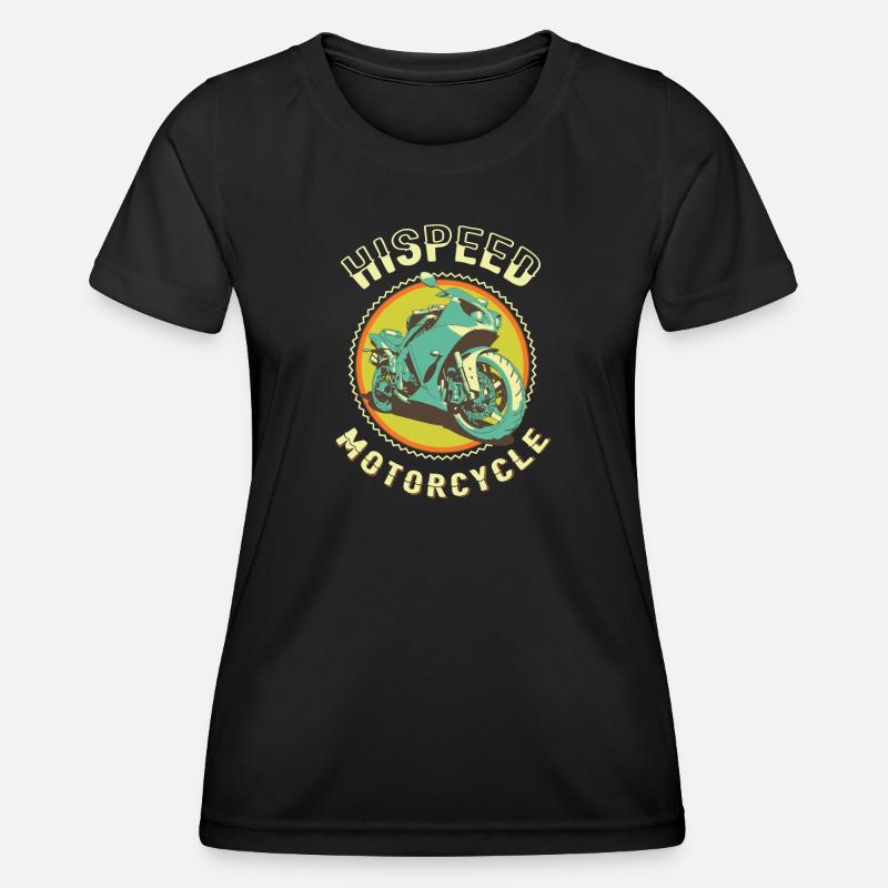 High Speed Motorcycle - Women's Functional T-Shirt - black