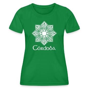 Cordoba 2 (dark) - Women's Functional T-Shirt - kelly green - Front - AI Model Female 172 dark (172cm)