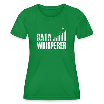 Datenflüsterer, Wissenschaftsanalyst, Software-Ingenieur - Frauen Funktions-T-Shirt - Kelly Green - Vorne - AI Model Female 172 dark (172cm)