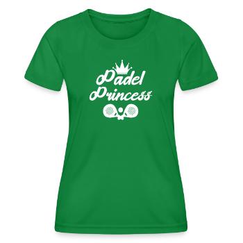 Spieler Padel Ball Racket Sportart Statement - Frauen Funktions-T-Shirt - Kelly Green - Vorne - AI Model Female 172 dark (172cm)