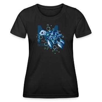 Maritime Turtle - Women's Functional T-Shirt - black - Front - AI Model Female 172 light (172cm)