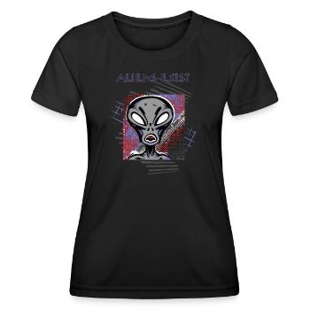 Les extraterrestres existent : prouvez le contraire - T-shirt sport Femme - noir - Devant - AI Model Female 172 light (172cm)