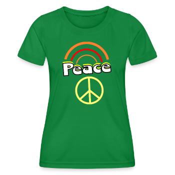 70er Jahre Muster - Frauen Funktions-T-Shirt - Kelly Green - Vorne - AI Model Female 172 dark (172cm)