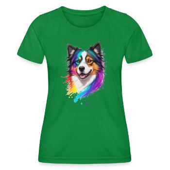Collie - Women's Functional T-Shirt - kelly green - Front - AI Model Female 172 dark (172cm)