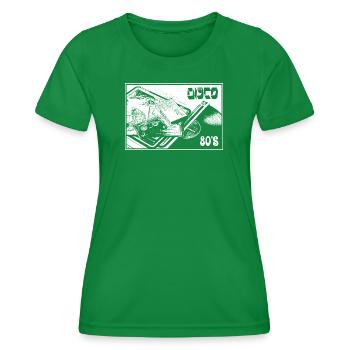DISCO - Women's Functional T-Shirt - kelly green - Front - AI Model Female 172 dark (172cm)