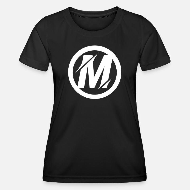 M Logo Artwork - Women's Functional T-Shirt - black