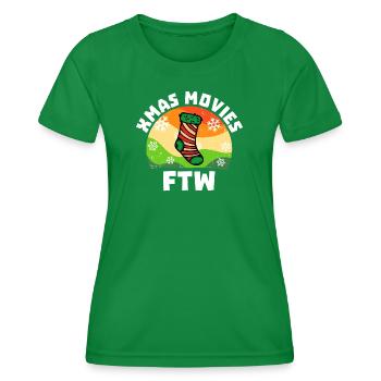Films Déclaration Films Streaming Théâtre Cinéma DVD - T-shirt sport Femme - vert - Devant - AI Model Female 172 dark (172cm)