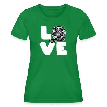 Films disant binge watching Streaming Films de cinéma - T-shirt sport Femme - vert - Devant - AI Model Female 172 dark (172cm)