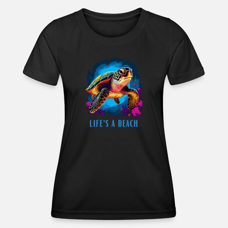 Life's a beach - Women's Functional T-Shirt - black