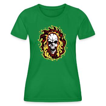 Smoker 2 Anzeigen - Frauen Funktions-T-Shirt - Kelly Green - Vorne - AI Model Female 172 dark (172cm)