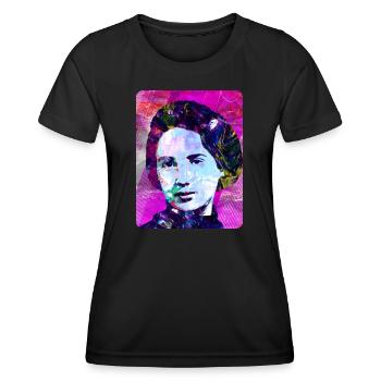 T-Shirt Franca Viola Feminismus Emanzipation - Frauen Funktions-T-Shirt - Schwarz - Vorne - AI Model Female 172 light (172cm)
