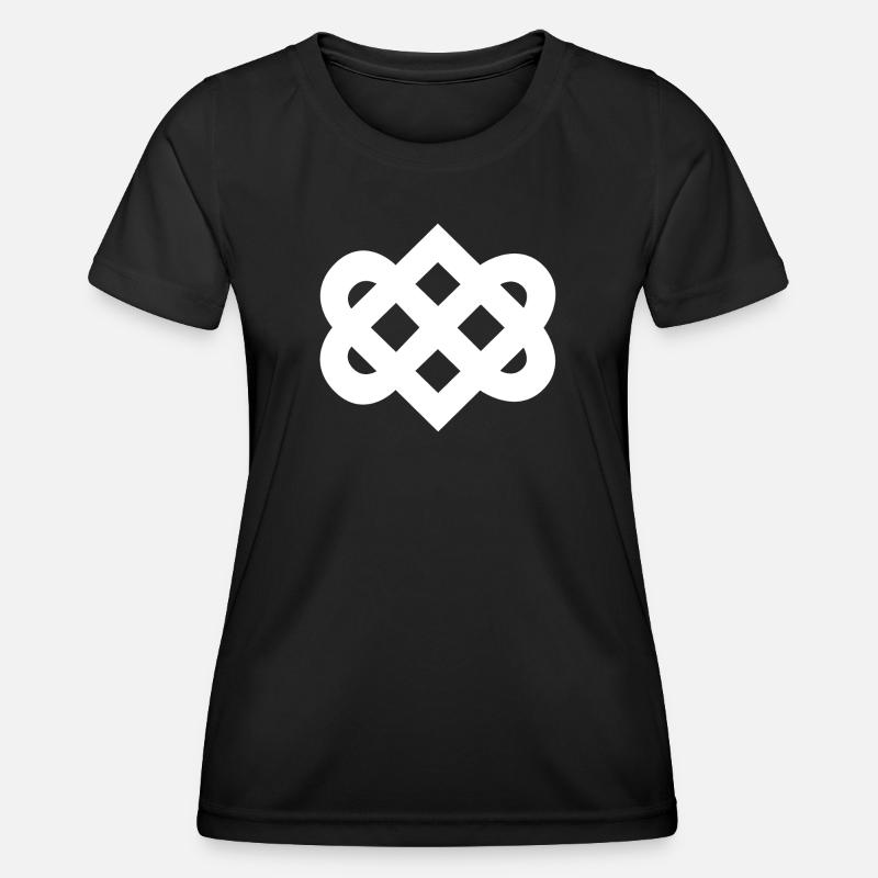 Elegant Abstract Tribal Pattern - Women's Functional T-Shirt - black