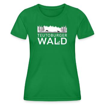 Teutoburger Wald - Frauen Funktions-T-Shirt - Kelly Green - Vorne - AI Model Female 172 dark (172cm)
