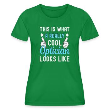 Optiker Optikerin - Frauen Funktions-T-Shirt - Kelly Green - Vorne - AI Model Female 172 dark (172cm)