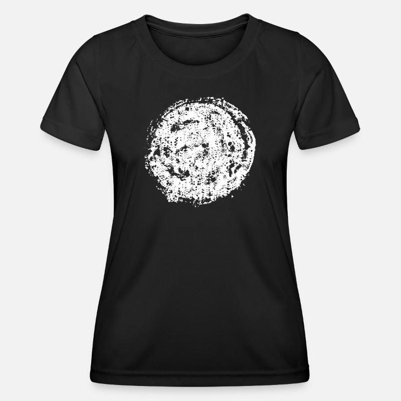 Circle | Art | Moon - Women's Functional T-Shirt - black