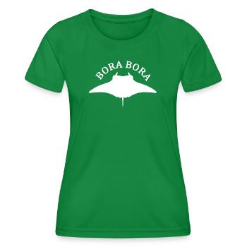 Raie Manta Bora Bora - T-shirt sport Femme - vert - Devant - AI Model Female 172 dark (172cm)