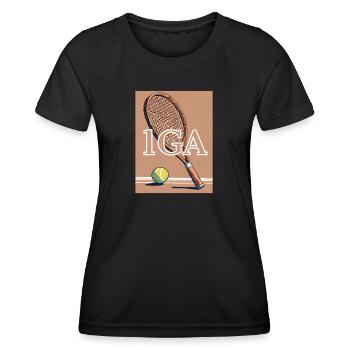 TENNIS WORLD - 1GA AI Generated - Women's Functional T-Shirt - black - Front - AI Model Female 172 light (172cm)