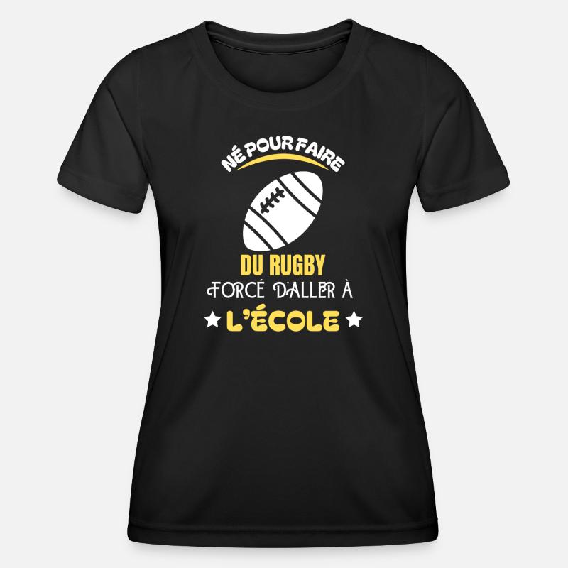 Born for school rugby - Women's Functional T-Shirt - black