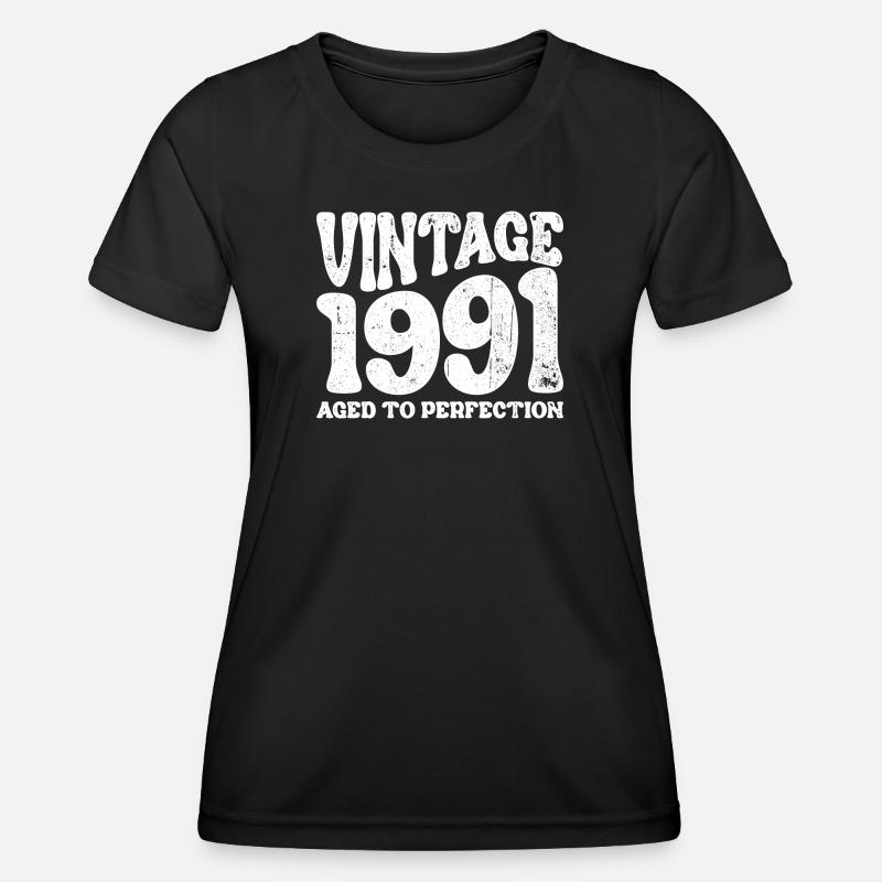 vintage 1991 - Women's Functional T-Shirt - black