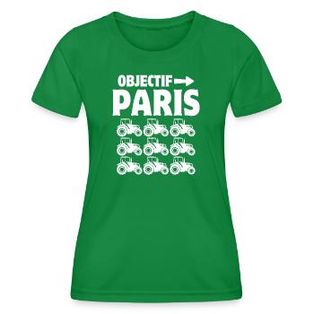 farmer, farmer, peasant, farmer - Women's Functional T-Shirt - kelly green - Front - AI Model Female 172 dark (172cm)