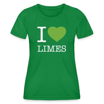 J’ADORE LES CITRONS VERTS - T-shirt sport Femme - vert - Devant - AI Model Female 172 dark (172cm)