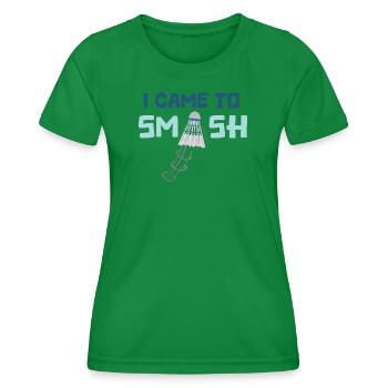 I came to smash - T-shirt sport Femme - vert - Devant - AI Model Female 172 dark (172cm)