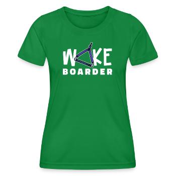 Surfing Kitesurfer Statement Wakeboard - T-shirt sport Femme - vert - Devant - AI Model Female 172 dark (172cm)