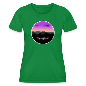 Sauerland Fineline Skyline - T-shirt sport Femme - vert - Devant - AI Model Female 172 dark (172cm)