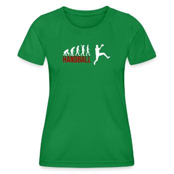 Evolution Handball - Frauen Funktions-T-Shirt - Kelly Green - Vorne - AI Model Female 172 dark (172cm)