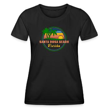 Santa Rosa Beach - Women's Functional T-Shirt - black - Front - AI Model Female 172 light (172cm)
