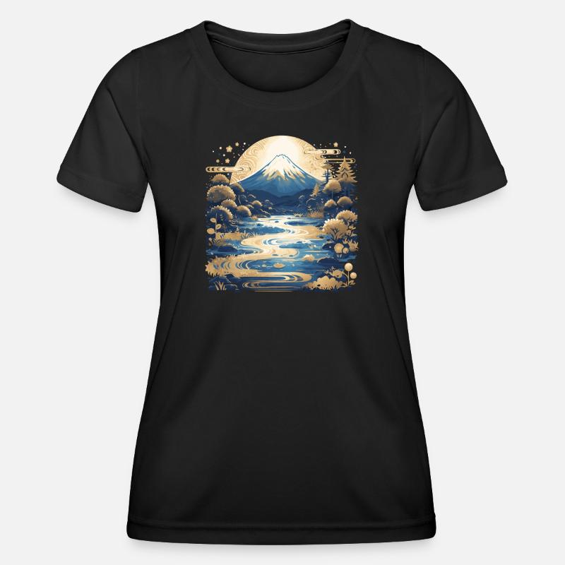 Mount Fuji - Women's Functional T-Shirt - black