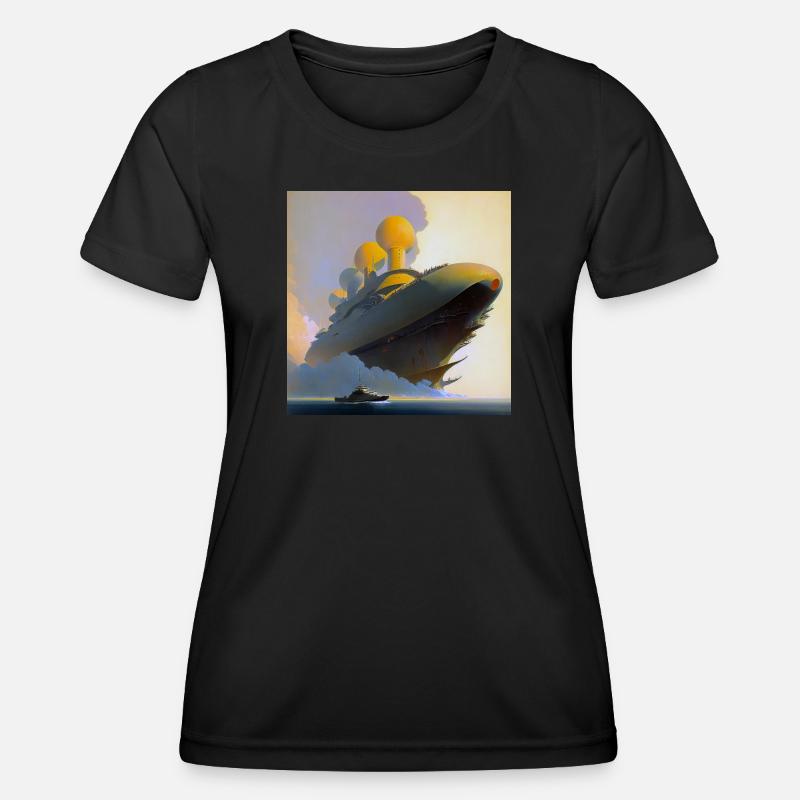 Ship 03 - Women's Functional T-Shirt - black