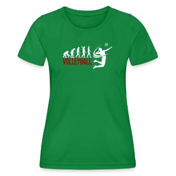 Evolution Volleyball - Frauen Funktions-T-Shirt - Kelly Green - Vorne - AI Model Female 172 dark (172cm)