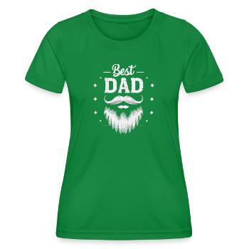 Meilleur papa pour toujours pour la fête des pères ou l’anniversaire - T-shirt sport Femme - vert - Devant - AI Model Female 172 dark (172cm)