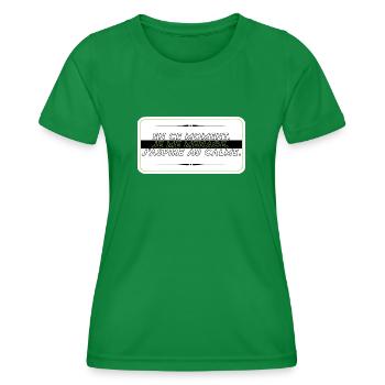 I take it easy - Women's Functional T-Shirt - kelly green - Front - AI Model Female 172 dark (172cm)