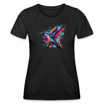 Colibri - T-shirt sport Femme - noir - Devant - AI Model Female 172 light (172cm)