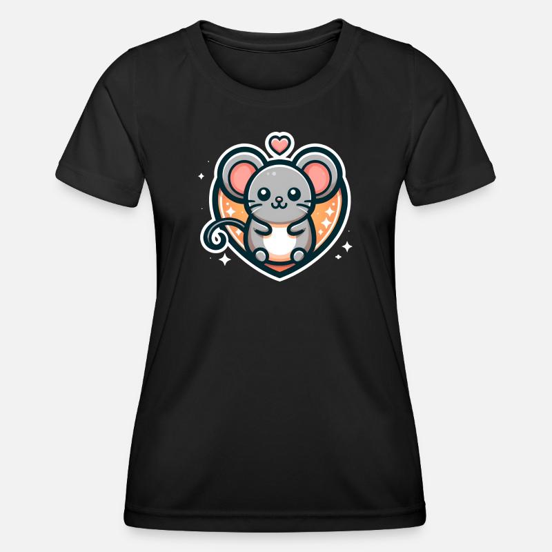 Favorite mouse - Women's Functional T-Shirt - black