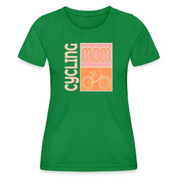 FAHRRAD-MAMA FAHRRAD-KUNST - Frauen Funktions-T-Shirt - Kelly Green - Vorne - AI Model Female 172 dark (172cm)