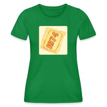 52. GEBURTSTAG 1974 PASTA - Frauen Funktions-T-Shirt - Kelly Green - Vorne - AI Model Female 172 dark (172cm)