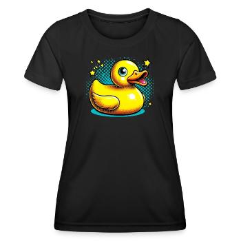 Caneton Canard Canard - T-shirt sport Femme - noir - Devant - AI Model Female 172 light (172cm)
