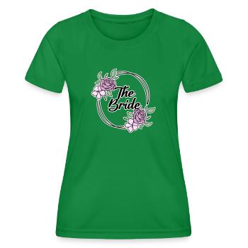 Motif de mariée - T-shirt sport Femme - vert - Devant - AI Model Female 172 dark (172cm)