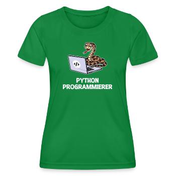 Développeur Coden Statement Programmeur informatique - T-shirt sport Femme - vert - Devant - AI Model Female 172 dark (172cm)