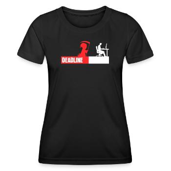 Computerfreak Developer Coden Statement Skripting - Frauen Funktions-T-Shirt - Schwarz - Vorne - AI Model Female 172 light (172cm)