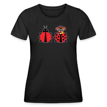 Bugs Bugfixing Debug Developer Computerfreak - Frauen Funktions-T-Shirt - Schwarz - Vorne - AI Model Female 172 light (172cm)