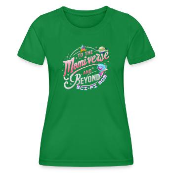 Maman de science-fiction, vers le Momiverse et au-delà de la galaxie - T-shirt sport Femme - vert - Devant - AI Model Female 172 dark (172cm)