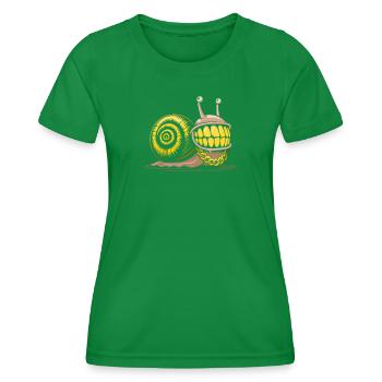 escargot bling bling hiphop - T-shirt sport Femme - vert - Devant - AI Model Female 172 dark (172cm)