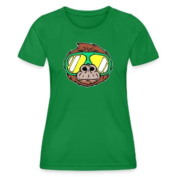 Skiurlaub Wintersport Schnee Winter Skifahrer - Frauen Funktions-T-Shirt - Kelly Green - Vorne - AI Model Female 172 dark (172cm)