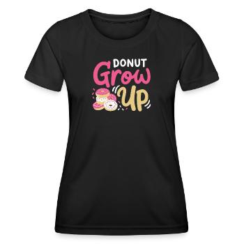 Donuts Donut-Liebhaber - Frauen Funktions-T-Shirt - Schwarz - Vorne - AI Model Female 172 light (172cm)