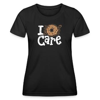 Donut Donut-Wortspiel - Frauen Funktions-T-Shirt - Schwarz - Vorne - AI Model Female 172 light (172cm)